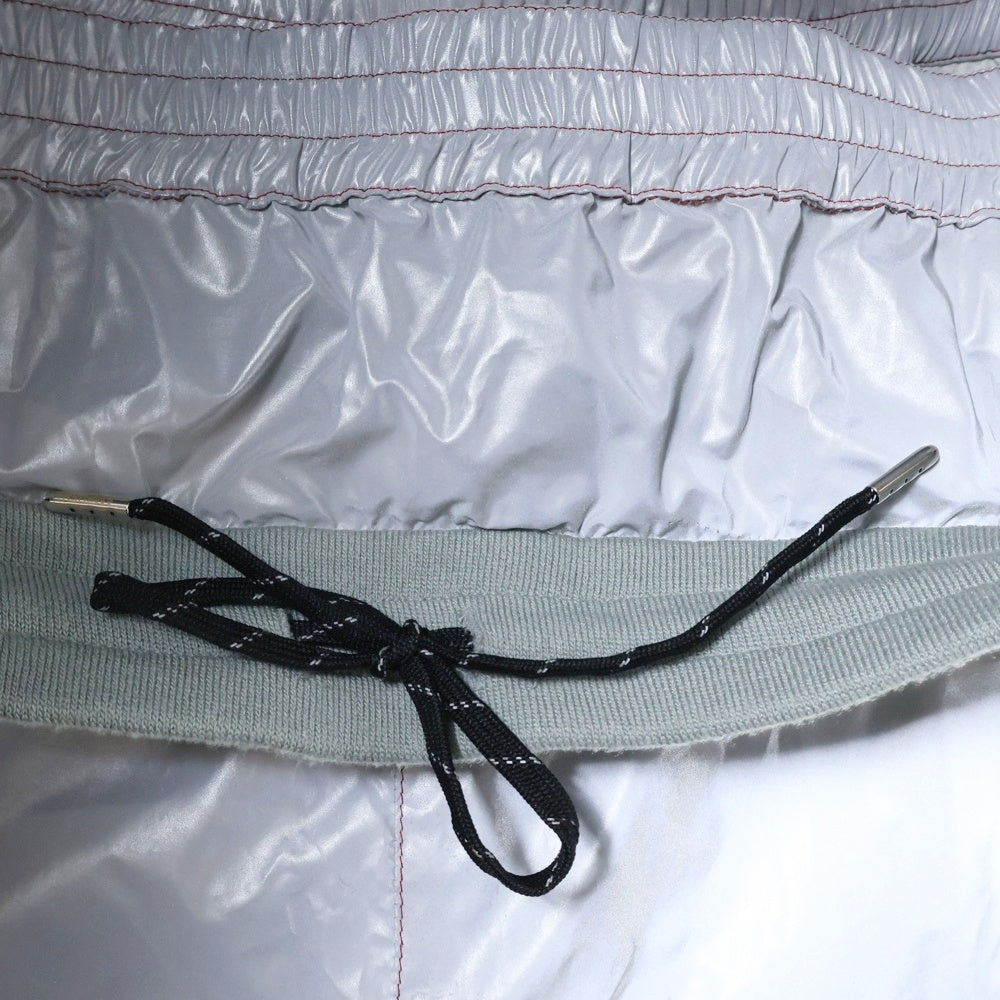 AMBUSH(アンブッシュ) LAYERD TRACK PANTS レイヤードデザイン リフレクター トラックパンツ シルバー AMBBTM-114
