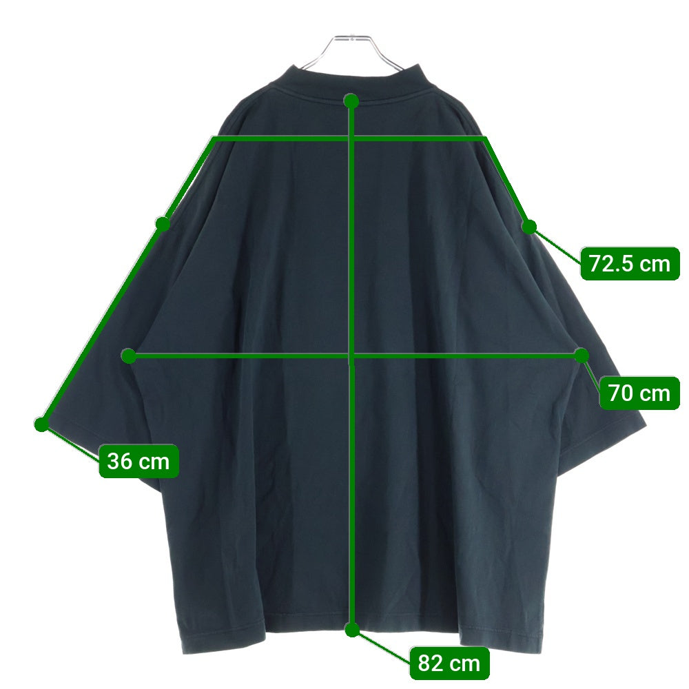 YEEZY GAP(イージーギャップ) LOGO SLEEVE TEE フロントロゴ オーバーサイズ 半袖Tシャツ カットソー ブラック 471310-04-1