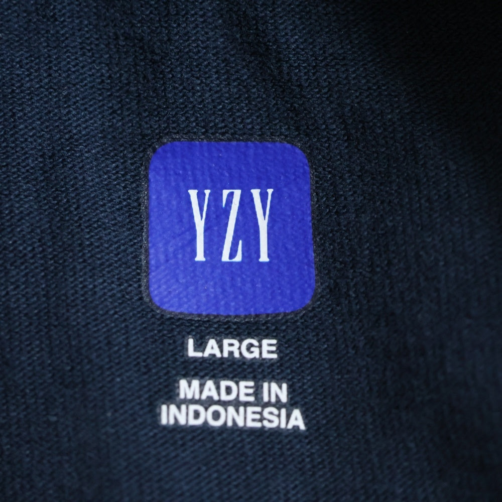 YEEZY GAP(イージーギャップ) LOGO SLEEVE TEE フロントロゴ オーバーサイズ 半袖Tシャツ カットソー ネイビー 471310-03-1