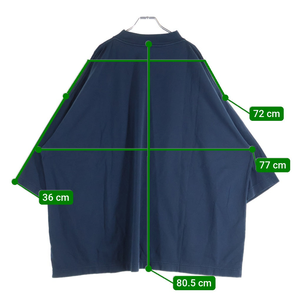 YEEZY GAP(イージーギャップ) LOGO SLEEVE TEE フロントロゴ オーバーサイズ 半袖Tシャツ カットソー ネイビー 471310-03-1