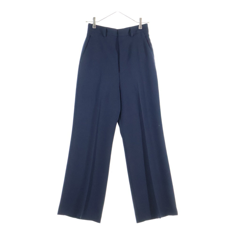 6 ROKU(ロク) 6 ROKU/ロク POLYESTER RAYON BOOTCUT PANTS ポリエステル レーヨン ブーツカットパンツ ネイビー 8614-202-0469