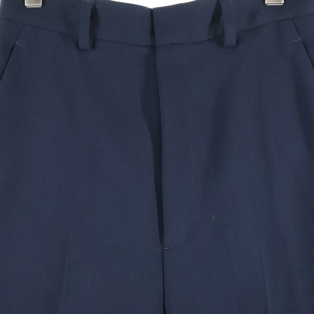 6 ROKU(ロク) 6 ROKU/ロク POLYESTER RAYON BOOTCUT PANTS ポリエステル レーヨン ブーツカットパンツ ネイビー 8614-202-0469