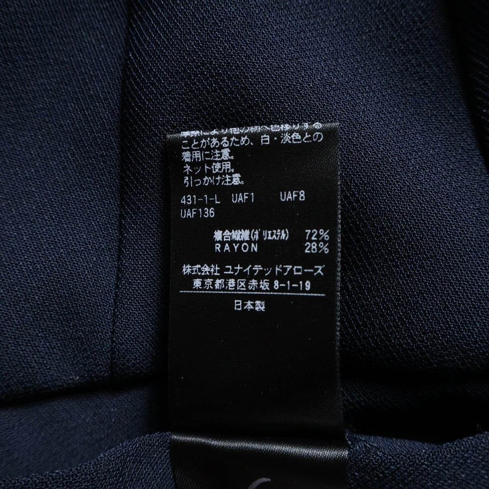 6 ROKU(ロク) 6 ROKU/ロク POLYESTER RAYON BOOTCUT PANTS ポリエステル レーヨン ブーツカットパンツ ネイビー 8614-202-0469