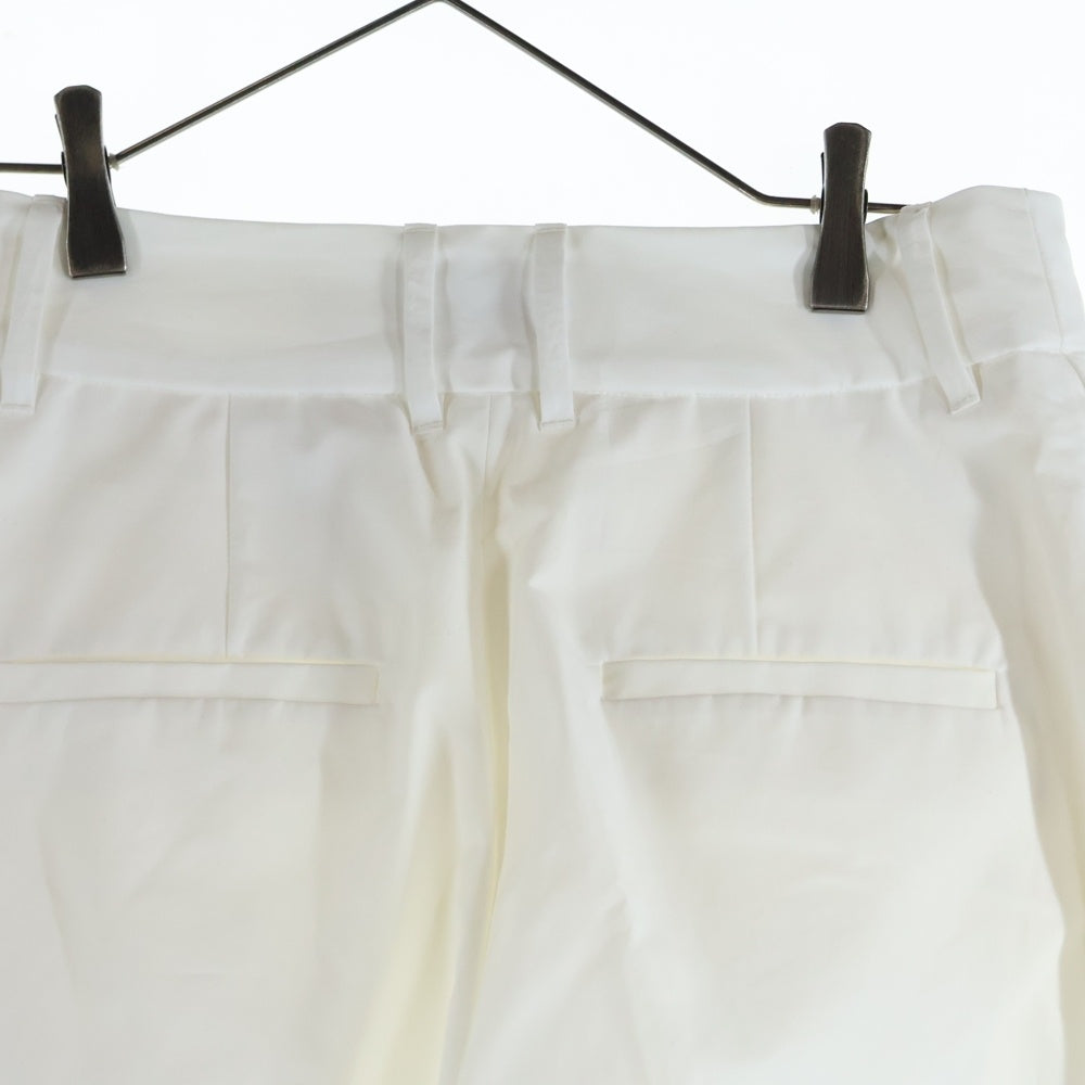 STUDIOUS(ステュディオス) Cotton Typewriter Tuck Pants コットン タイプライター タックパンツ ホワイト 122240157
