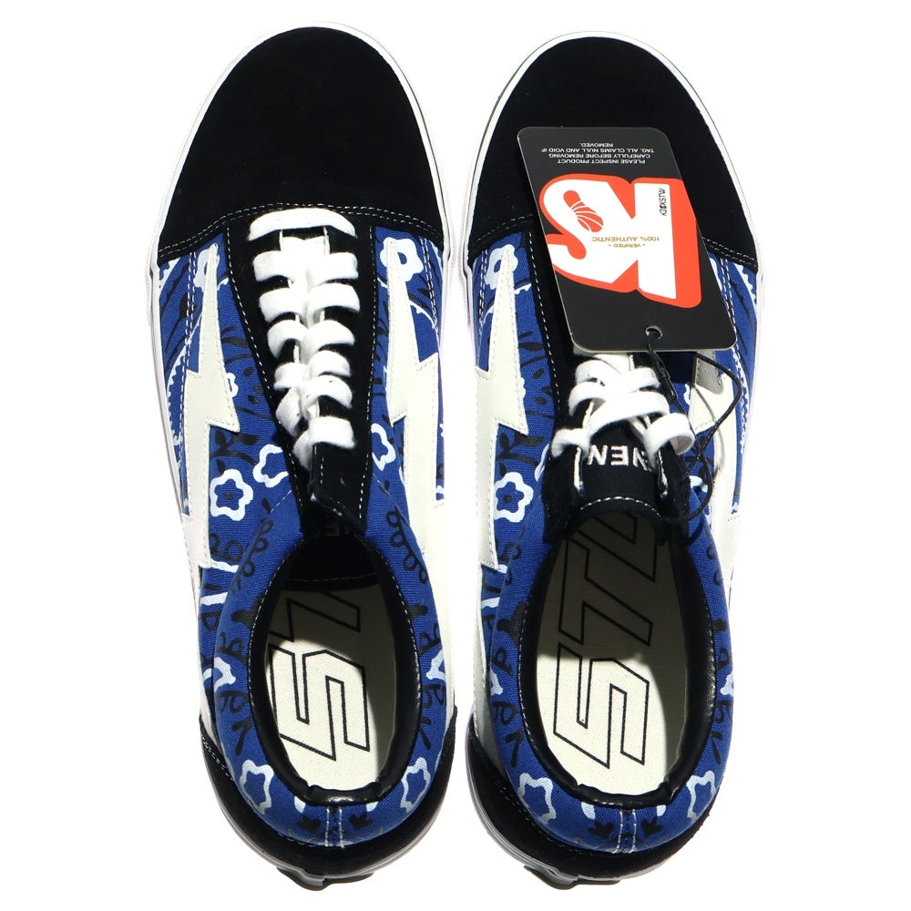 REVENGE×STORM(リベンジストーム) Low Top Blue Rag ロートップ ブルーラグ ローカットスニーカー ホワイト/ブルー US12/30cm