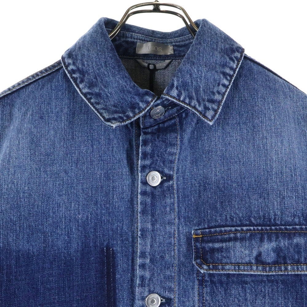 DIOR(ディオール) Lily of the Valley Overshirt リリー オブ ザ バリー オーバーシャツ カバーオール インディゴ 493D493AY552