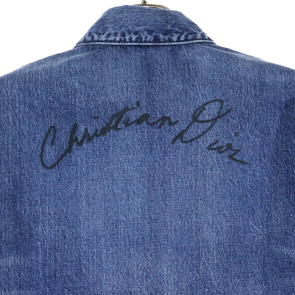 DIOR(ディオール) Lily of the Valley Overshirt リリー オブ ザ バリー オーバーシャツ カバーオール インディゴ 493D493AY552