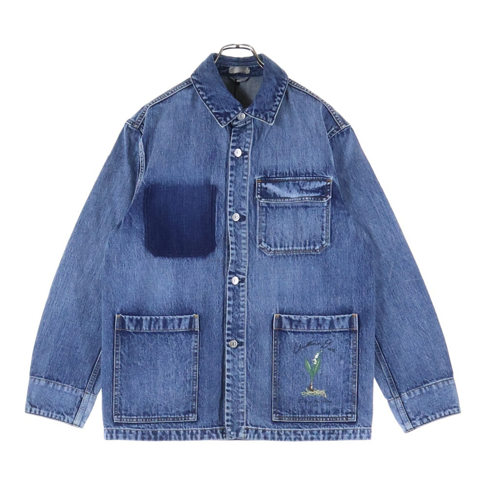 DIOR(ディオール) Lily of the Valley Overshirt リリー オブ ザ バリー オーバーシャツ カバーオール インディゴ 493D493AY552