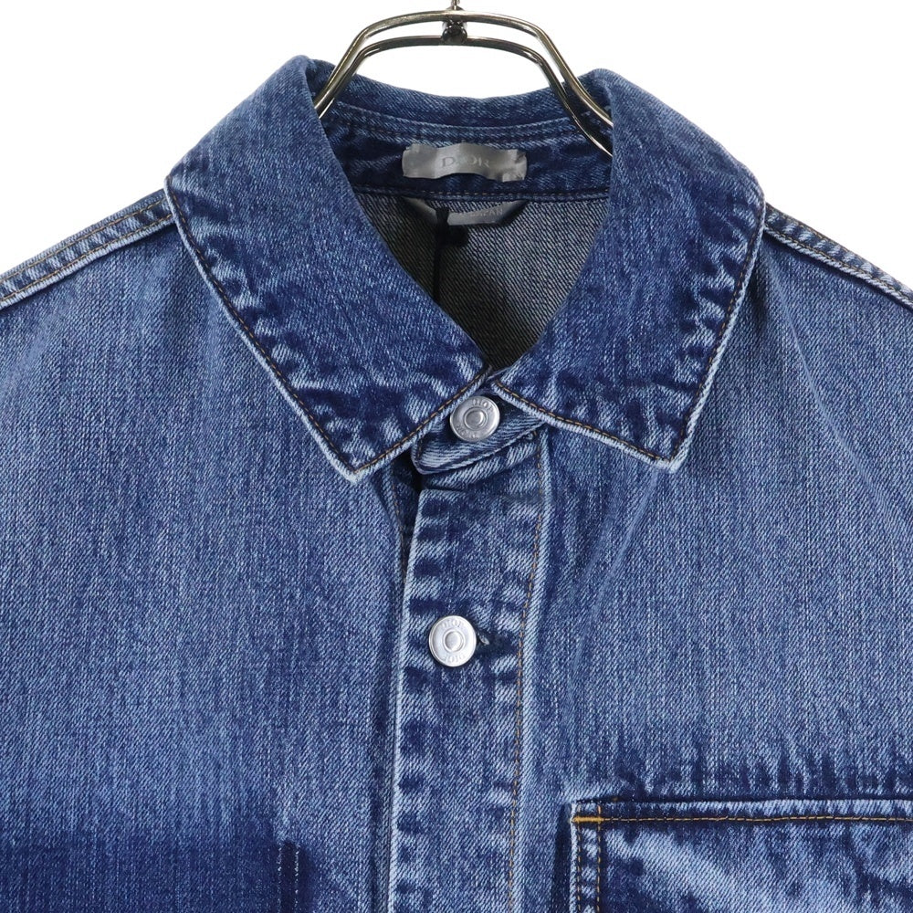 DIOR(ディオール) Lily of the Valley Overshirt リリー オブ ザ バリー オーバーシャツ カバーオール インディゴ 493D493AY552