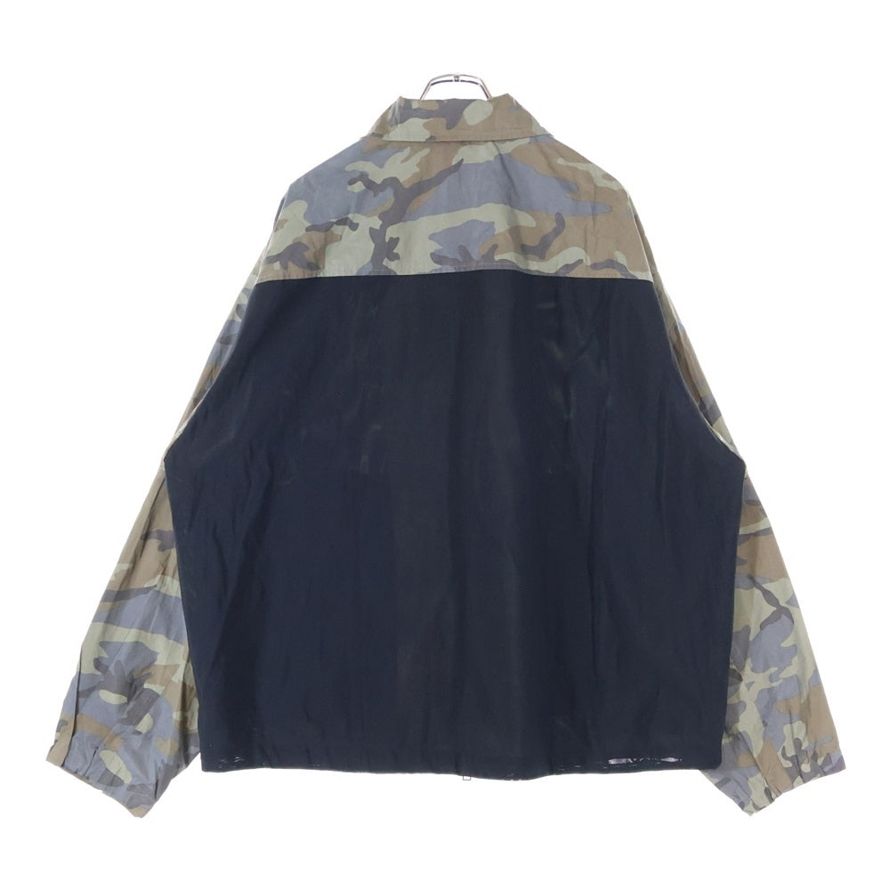 DRIES VAN NOTEN(ドリスヴァンノッテン) メッシュ 切替 リフレクティブ カモ ジップアップ ジャケット カーキ