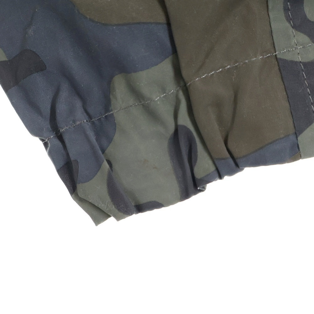 DRIES VAN NOTEN(ドリスヴァンノッテン) メッシュ 切替 リフレクティブ カモ ジップアップ ジャケット カーキ