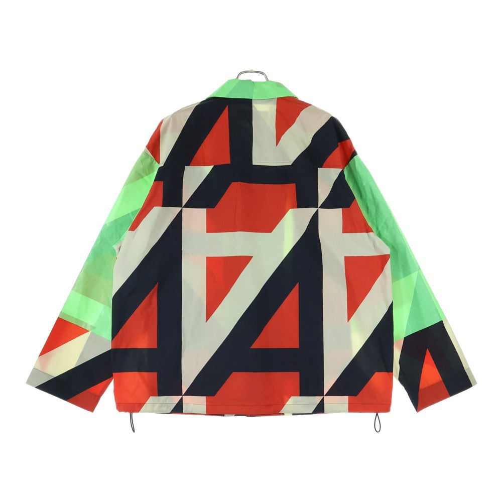 DRIES VAN NOTEN(ドリスヴァンノッテン) 総柄 ナイロン ステンカラー ジャケット マルチ