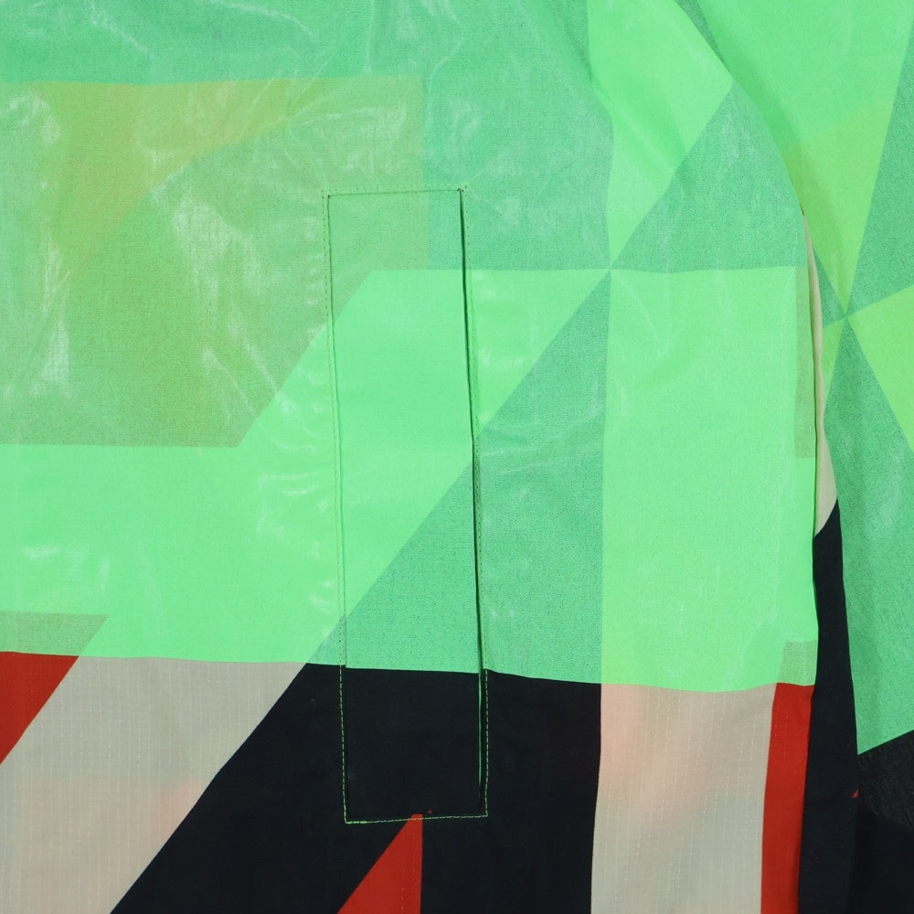 DRIES VAN NOTEN(ドリスヴァンノッテン) 総柄 ナイロン ステンカラー ジャケット マルチ