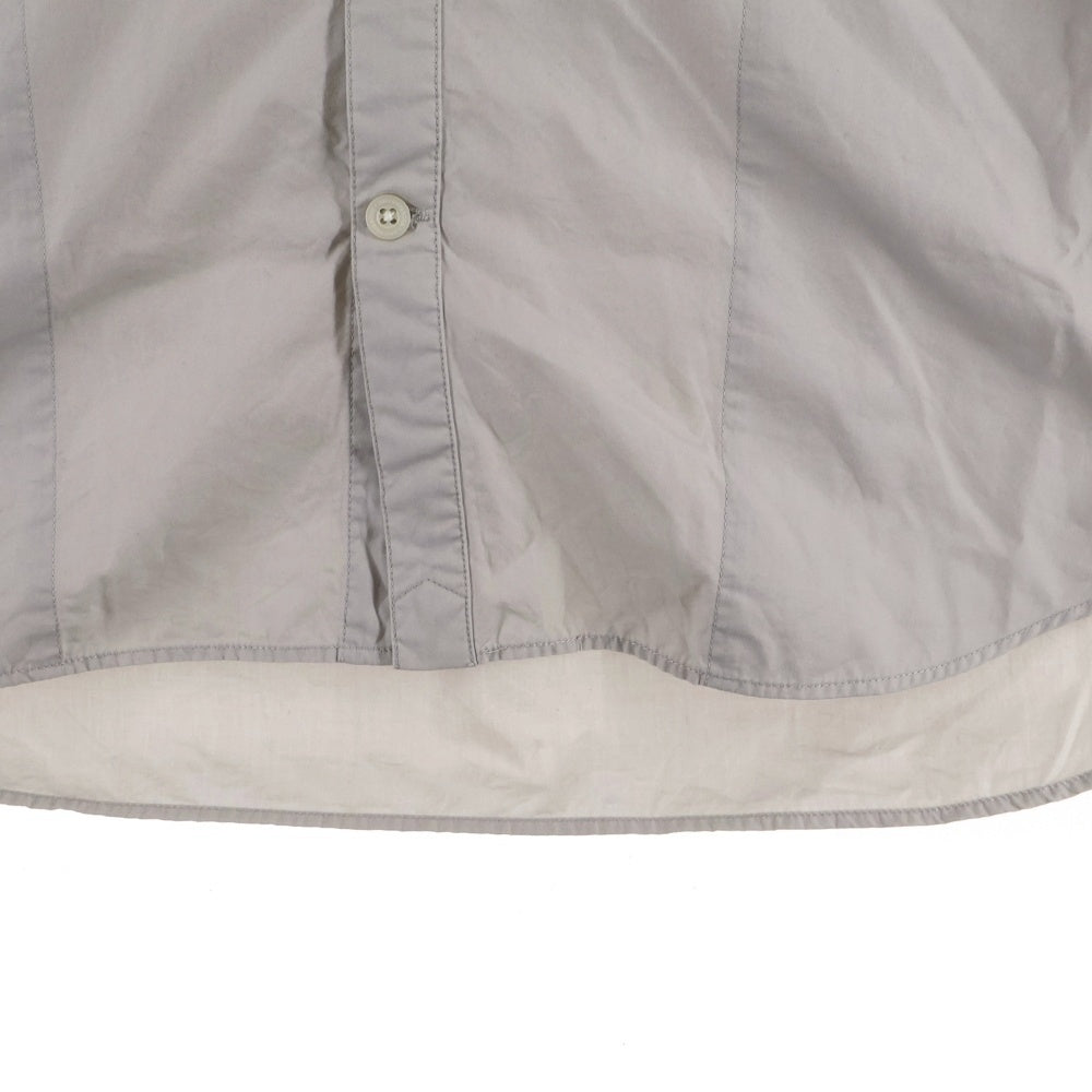 NEIGHBORHOOD(ネイバーフッド) 21AW TRAD C-SHIRT ロゴプリント トラッドコットン 長袖シャツ グレー 212SPNH-SHM01