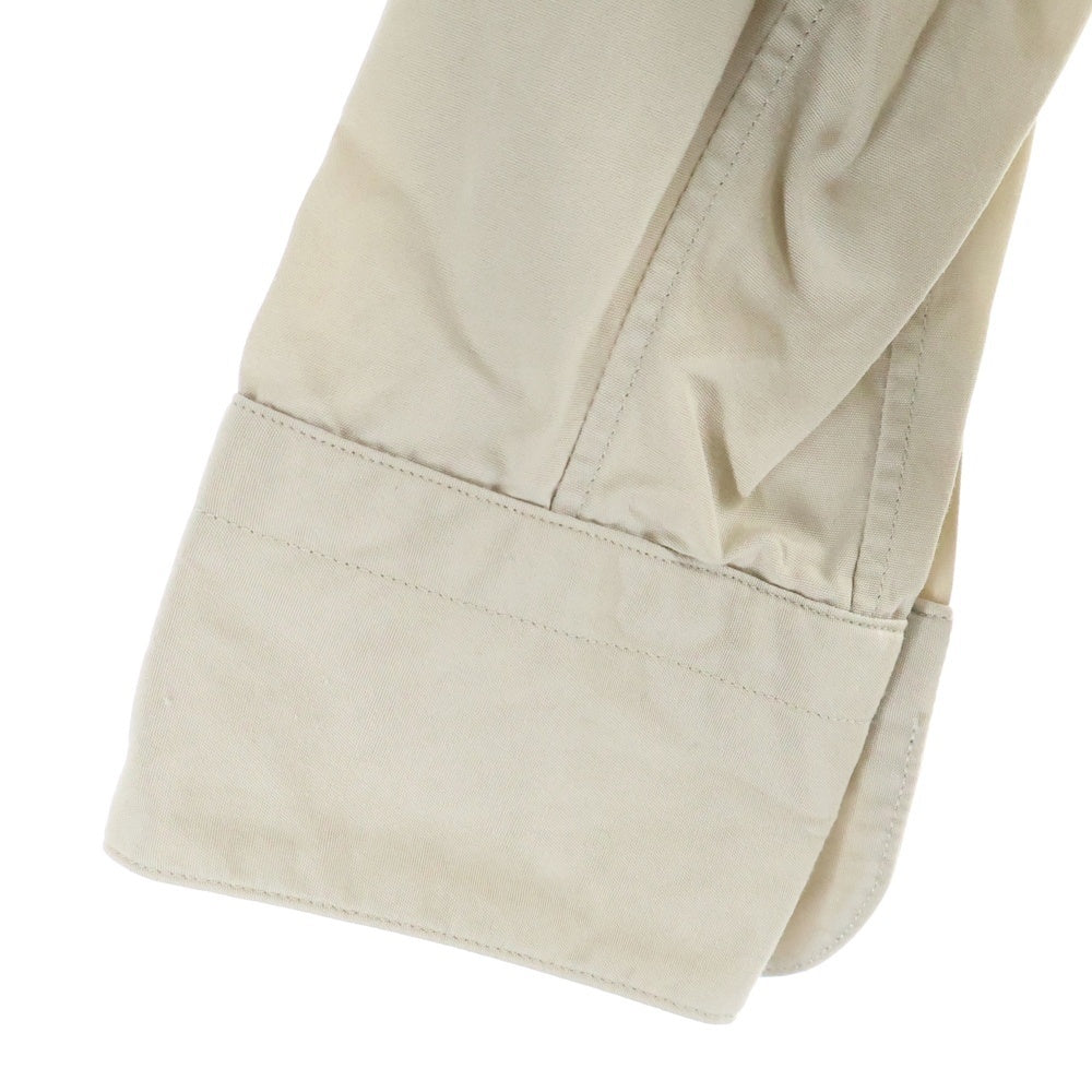 EDIFICE(エディフィス) ×THOMAS MASON トーマスメイソン レギュラーカラー チェストポケット 長袖シャツ ベージュ 20-050-300-1005-1-0