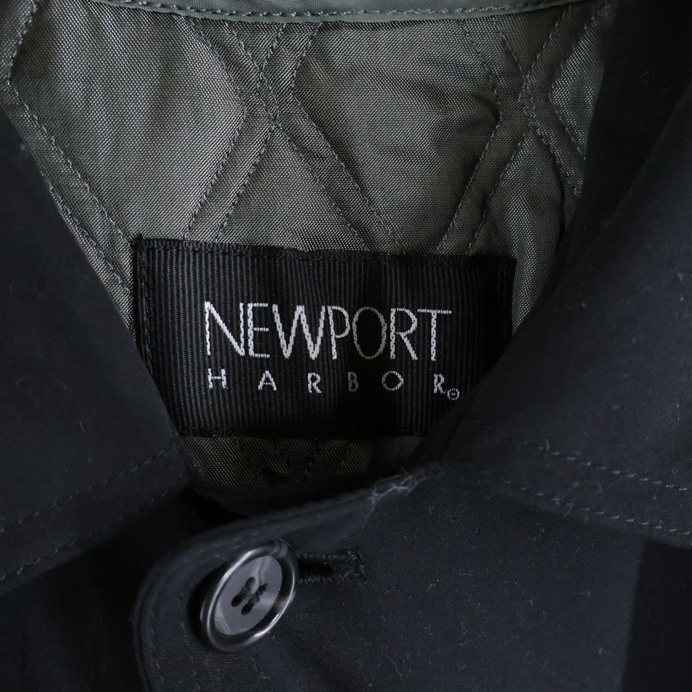 NEW PORT(ニューポート) ライナー付き トレンチロングコート ブラック アウター