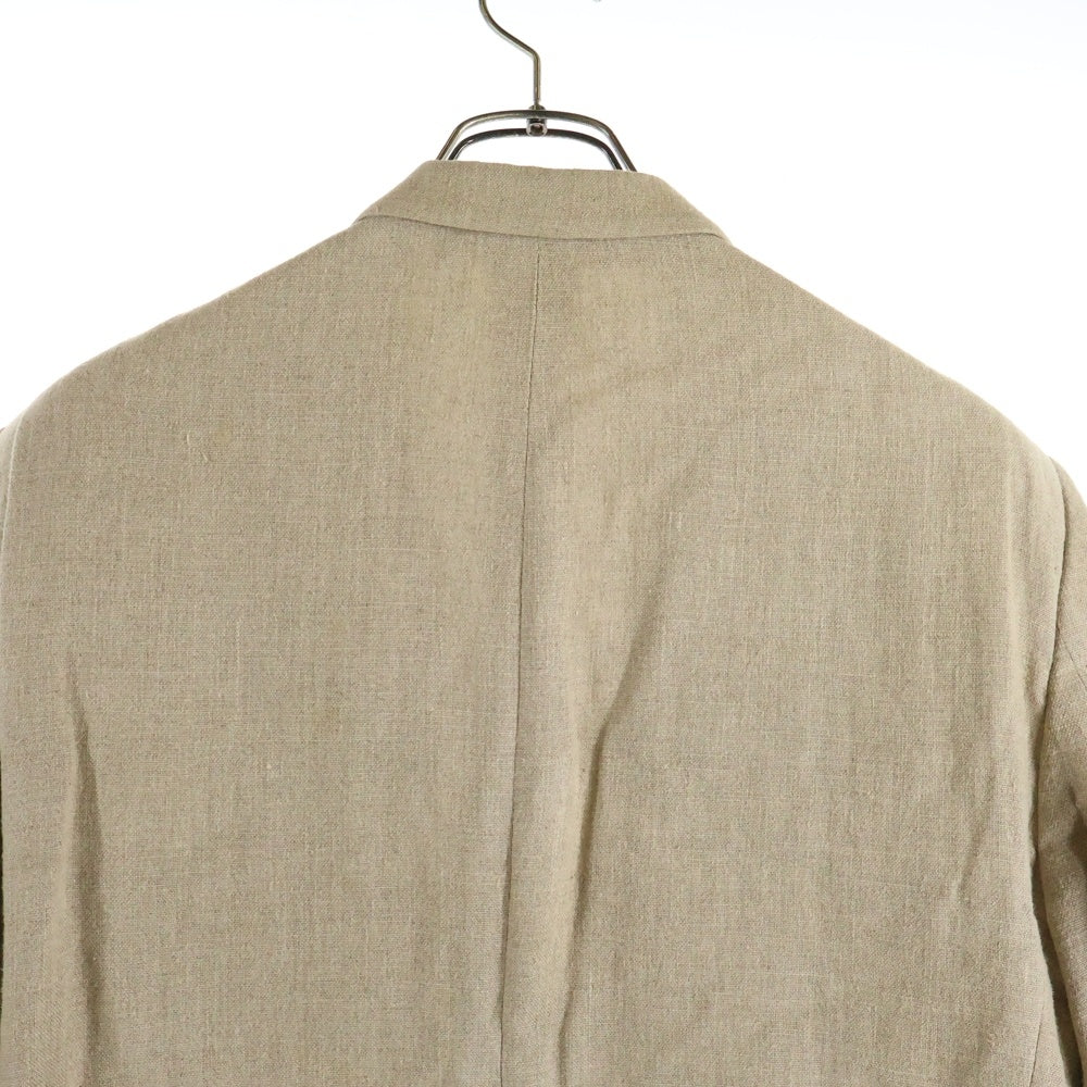 COMME des GARCONS HOMME(コムデギャルソンオム) リネン 2B シングルテーラードジャケット ベージュ HJ-02008
