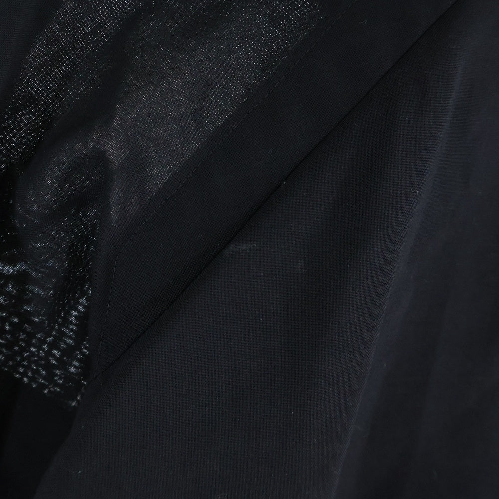 Sacai(サカイ) 21SS Suiting Pullover スーチング プルオーバー 半袖シャツ ブラウス ブラック レディース 21-05390