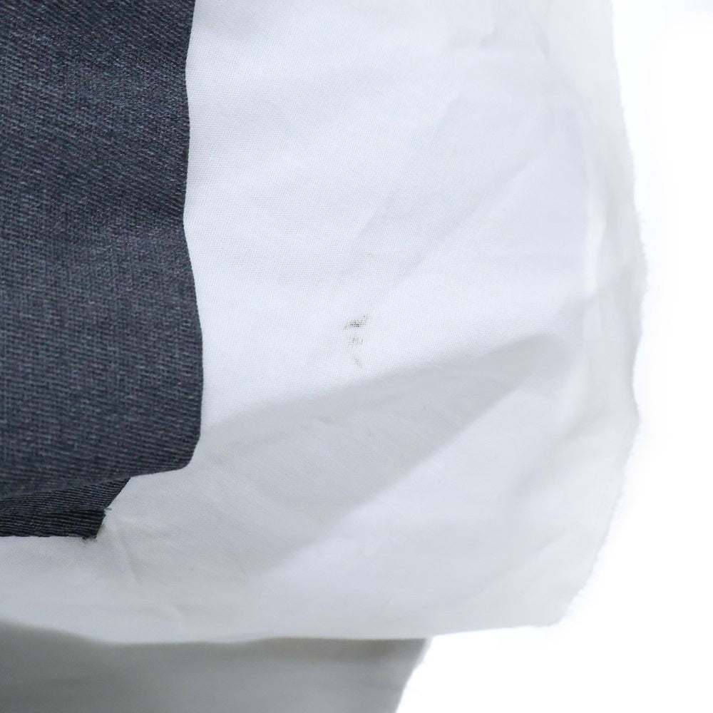 ENFOLD(エンフォルド) ドッキング ナイロン切り替え ツイル ロングスカート カーキ/グレー レディース 300DA231-0740