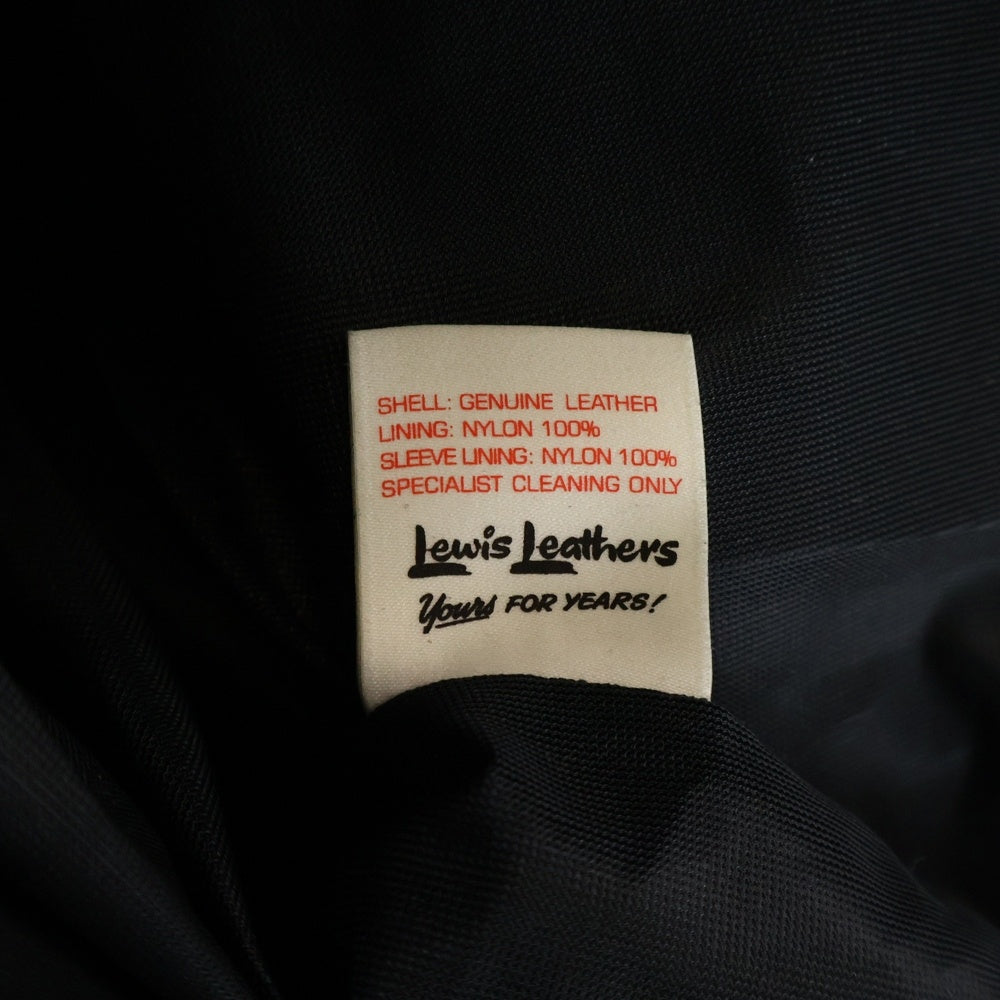 Lewis Leathers(ルイスレザー) 441TH CYCLONE TIGHT FIT サイクロン タイトフィット ホースハイド ダブルライダース レザージャケット ブラック