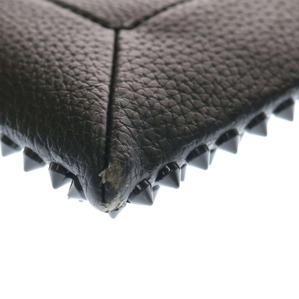 CHRISTIAN LOUBOUTIN(クリスチャンルブタン) スタッズ レザー クラッチバッグ ブラック