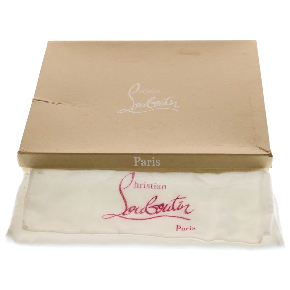 CHRISTIAN LOUBOUTIN(クリスチャンルブタン) スタッズ レザー クラッチバッグ ブラック