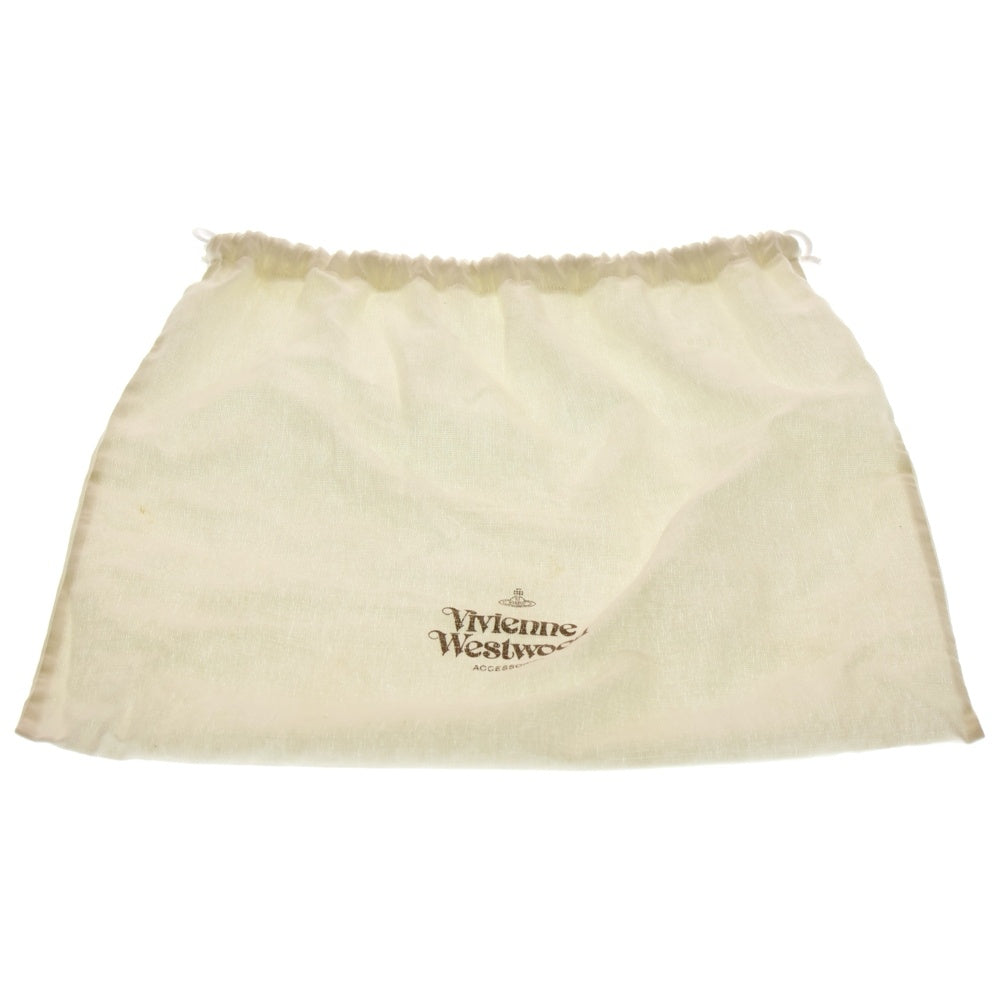 Vivienne Westwood(ヴィヴィアンウエストウッド) クロコ型押し レザー ハンド バッグ ブラウン レディース