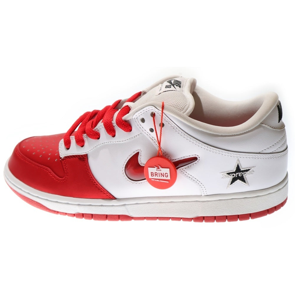 NIKE(ナイキ) ×Supreme DUNK LOW シュプリーム ダンク ローカットスニーカー ホワイト/レッド US10/28cm CK3480-600