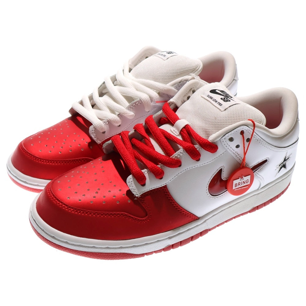 NIKE(ナイキ) ×Supreme DUNK LOW シュプリーム ダンク ローカットスニーカー ホワイト/レッド US10/28cm CK3480-600