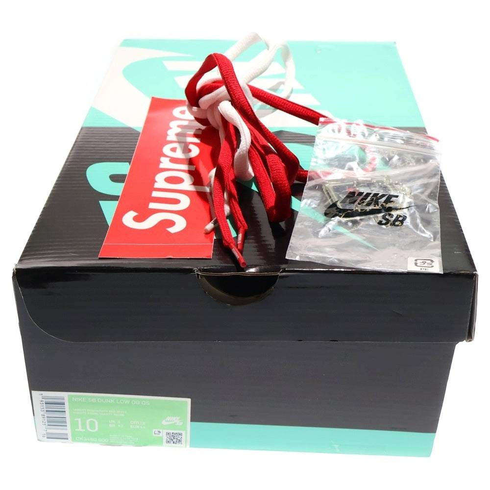 NIKE(ナイキ) ×Supreme DUNK LOW シュプリーム ダンク ローカットスニーカー ホワイト/レッド US10/28cm CK3480-600