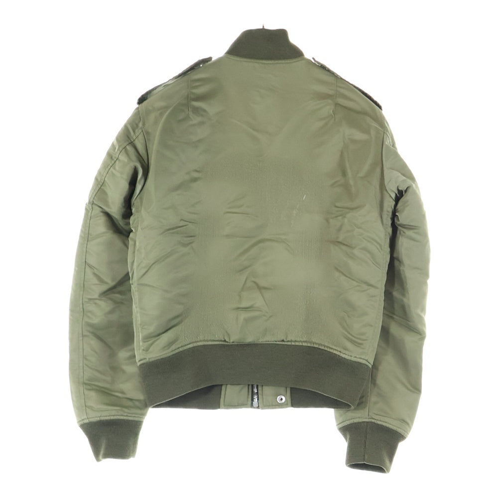 SAINT LAURENT PARIS(サンローランパリ) 15AW クラシック ジップアップボンバージャケット MA-1 カーキ 397643 YYL53