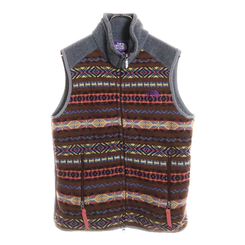 THE NORTH FACE(ザノースフェイス) Purple Rabel Denali Vest デナリ フリース ベストジャケット グレー/マルチ NA2751N