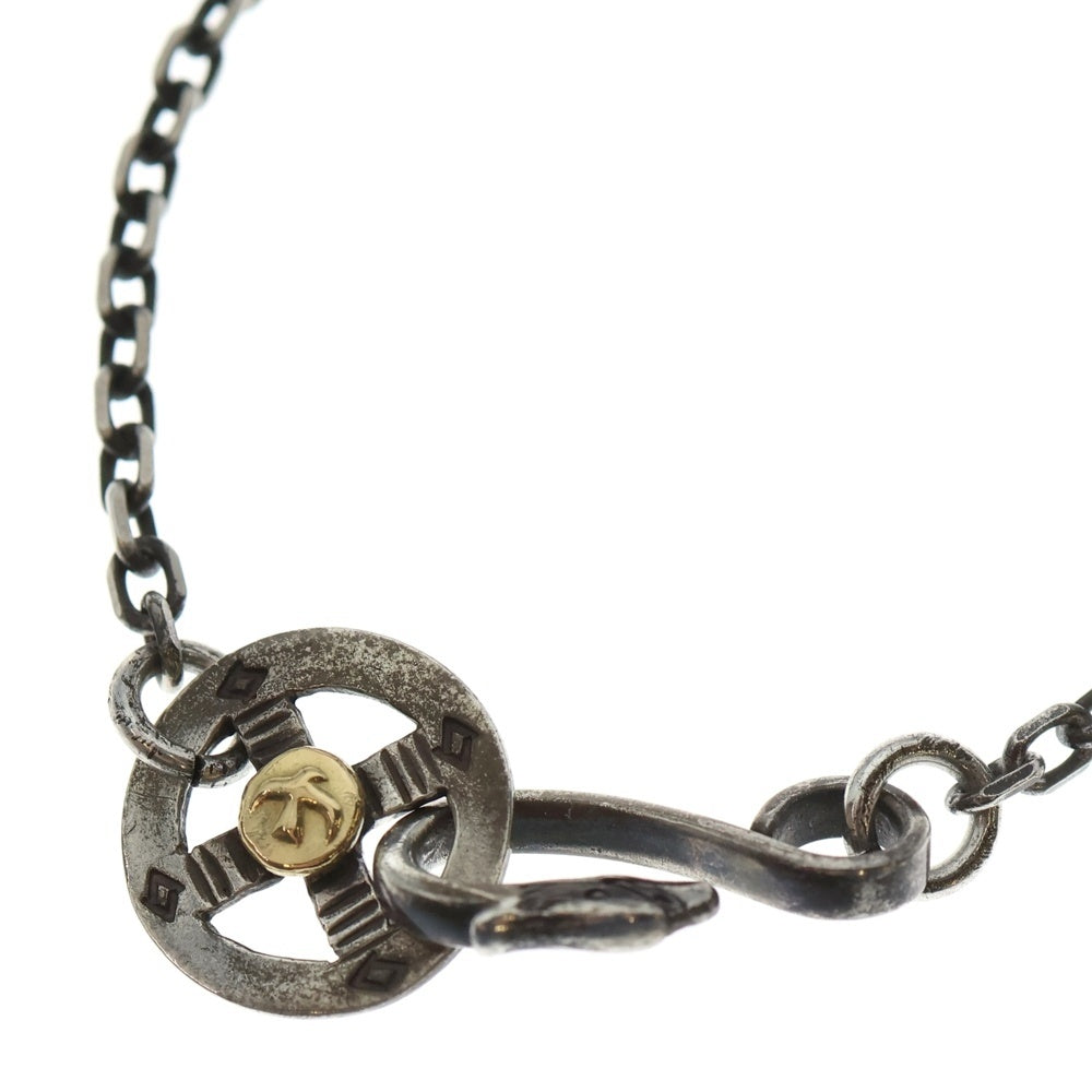 goro's(ゴローズ) メタル付きホイール細角チェーン ネックレスチェーン シルバー/ゴールド