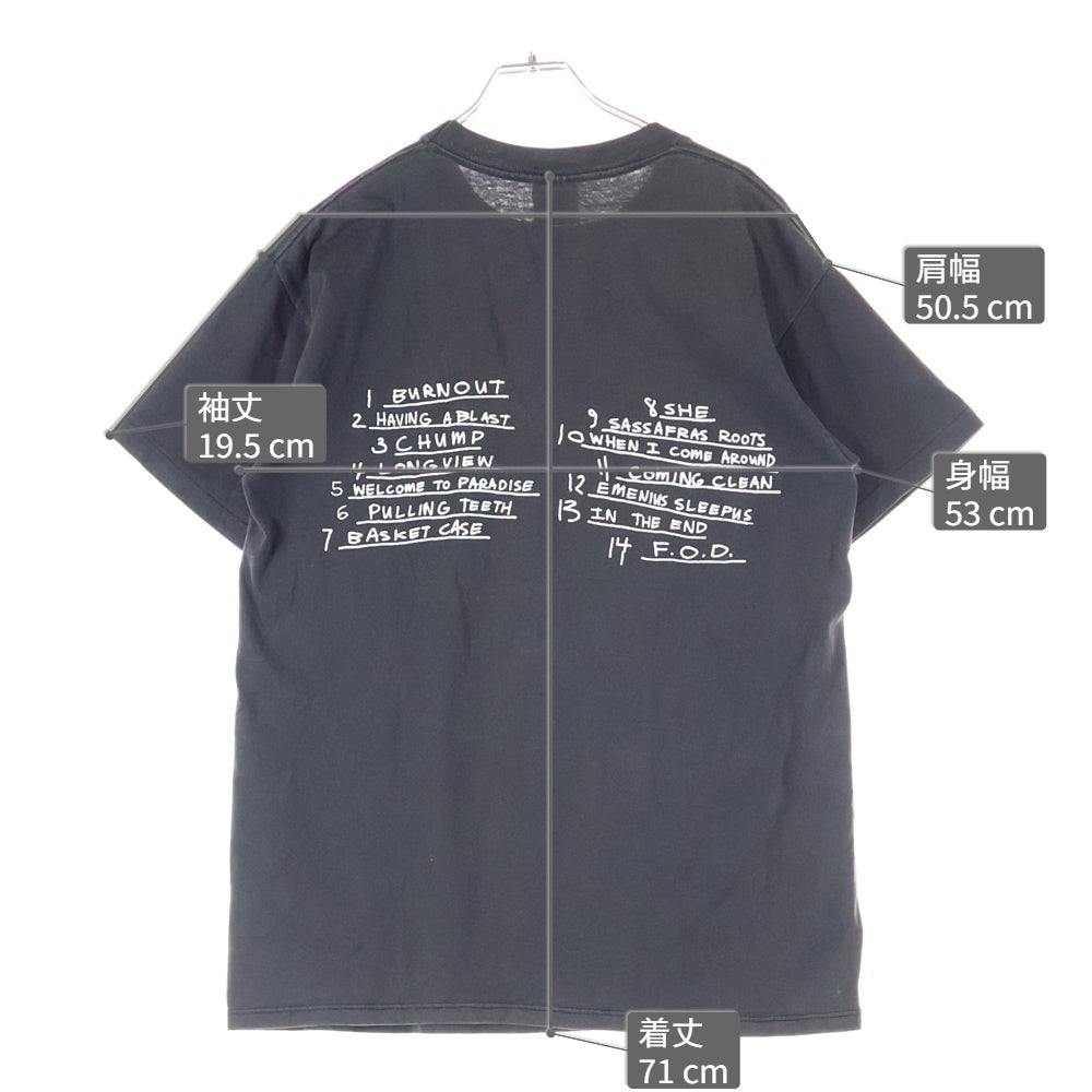 VINTAGE(ヴィンテージ) 90S VINTAGE GREEN DAY 1994 DOOKIE TOUR TEE ヴィンテージ グリーンデイ ドゥーキーツアー BROCKUMタグ 両面プリントTシャツ 半袖クルーネック