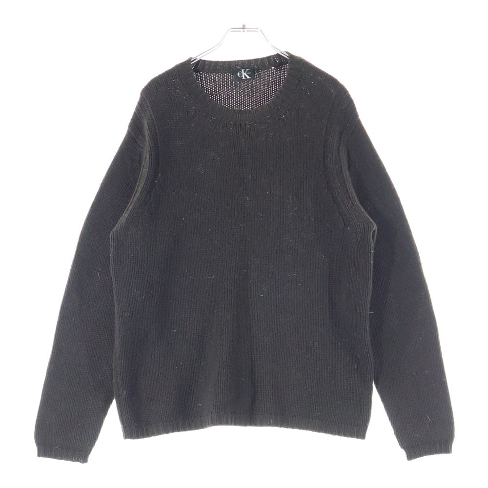 Calvin Klein(カルバンクライン) カシミヤ ウール クルーネック ニットセーター ブラウン