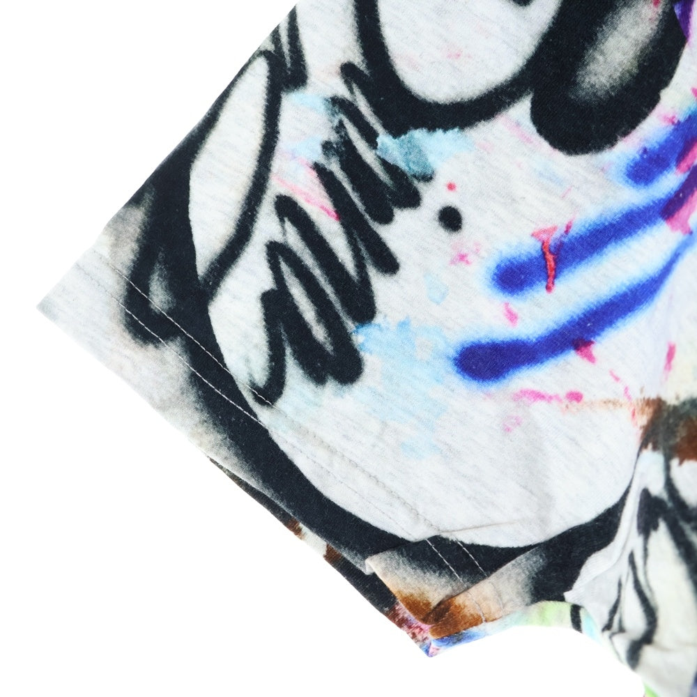 ICE CREAM(アイスクリーム) BEACH HOUSE S/S KNIT ビーチハウス 総柄 クルーネック カットソー 半袖Tシャツ マルチカラー 401-3307