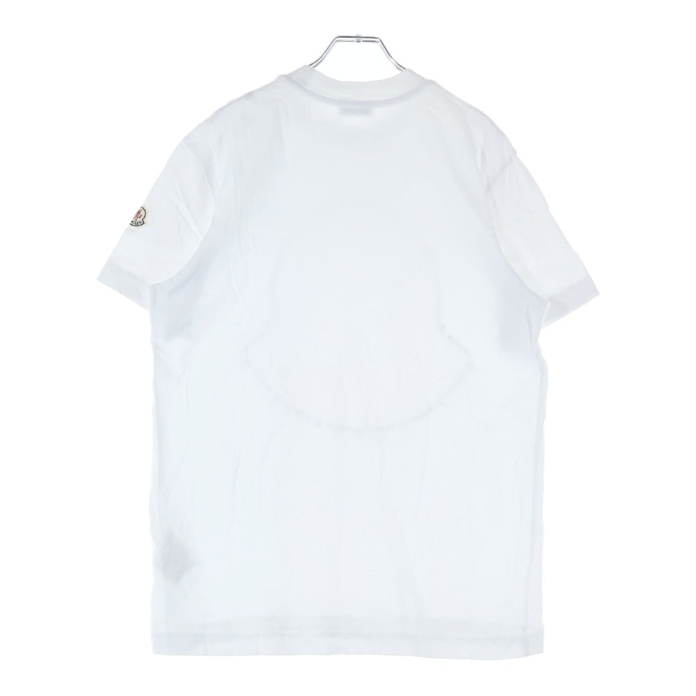 MONCLER(モンクレール) 22SS T-SHIRT フロントロゴデザイン クルーネック カットソー 半袖Tシャツ ホワイト H10918C00027