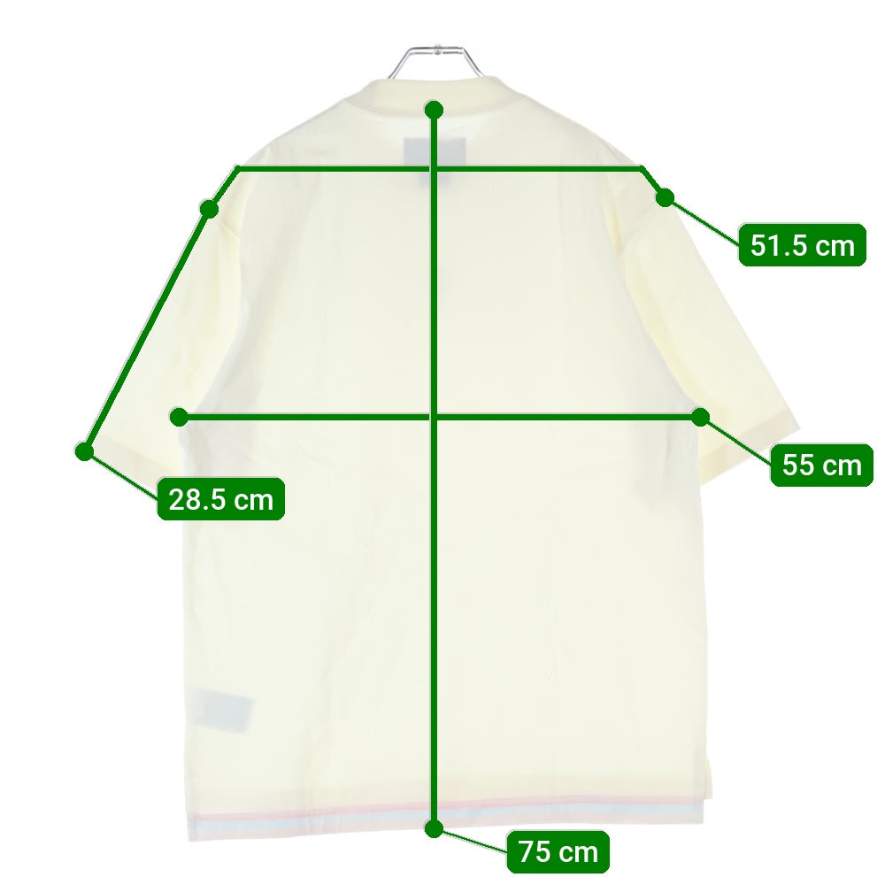 NIKE(ナイキ) フロントロゴデザイン 裾切り替え モックネック カットソー 半袖Tシャツ ホワイト FQ3844-133