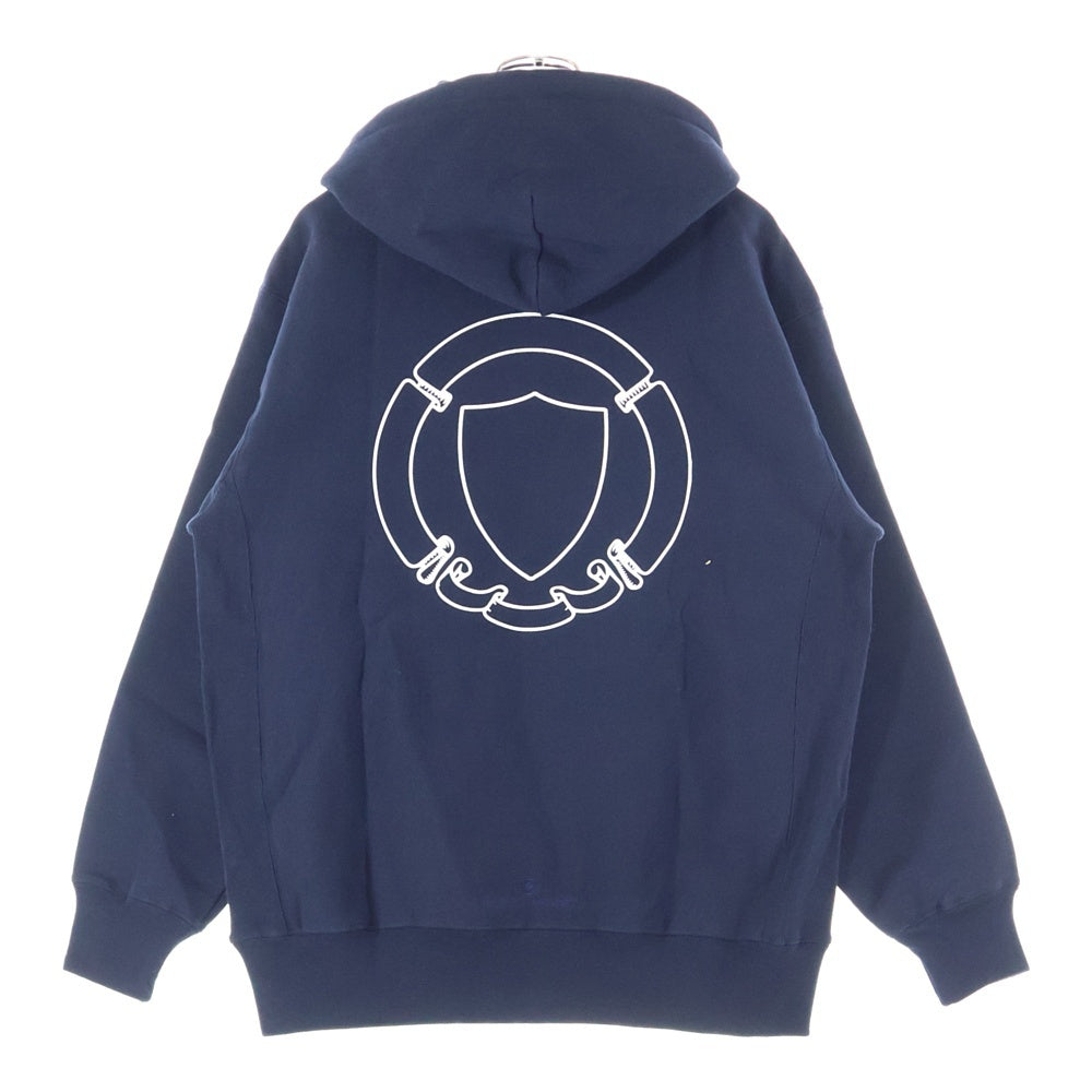 FRAGMENT DESIGN(フラグメントデザイン) FRGMT UNV SWEAT HOODIE フラグメントユニバーシティ ロゴプリント プルオーバースウェットパーカー フーディー ネイビー FRGMT-S3