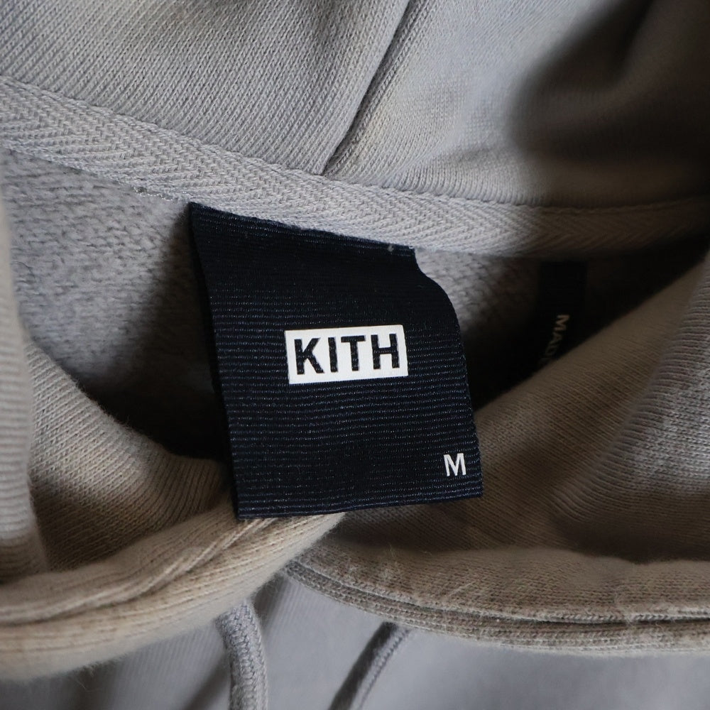 KITH(キス) 21AW CYBER MONDAY HOODIE フロントボックスロゴ サイバーマンデイ プルオーバースウェットパーカー グレー 21-070-060-0047-4-0