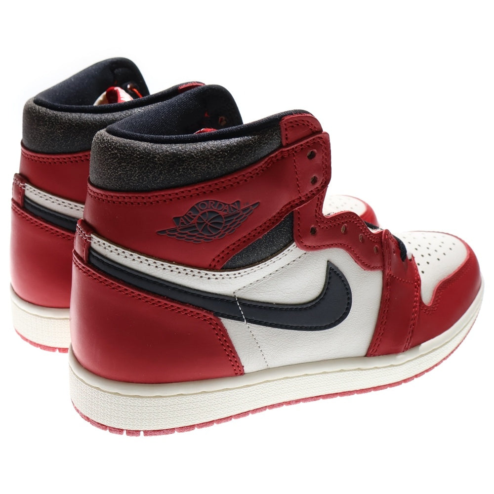NIKE(ナイキ) AIR JORDAN 1 LOST&FOUND エアジョーダン1 ロスト&ファウンド シカゴ ハイカットスニーカー ホワイト/レッド US8.5/26.5cm DZ5485-612