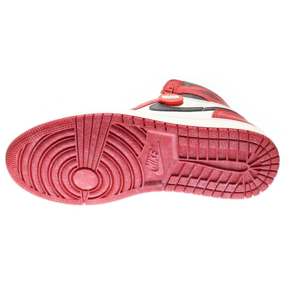 NIKE(ナイキ) AIR JORDAN 1 LOST&FOUND エアジョーダン1 ロスト&ファウンド シカゴ ハイカットスニーカー ホワイト/レッド US8.5/26.5cm DZ5485-612