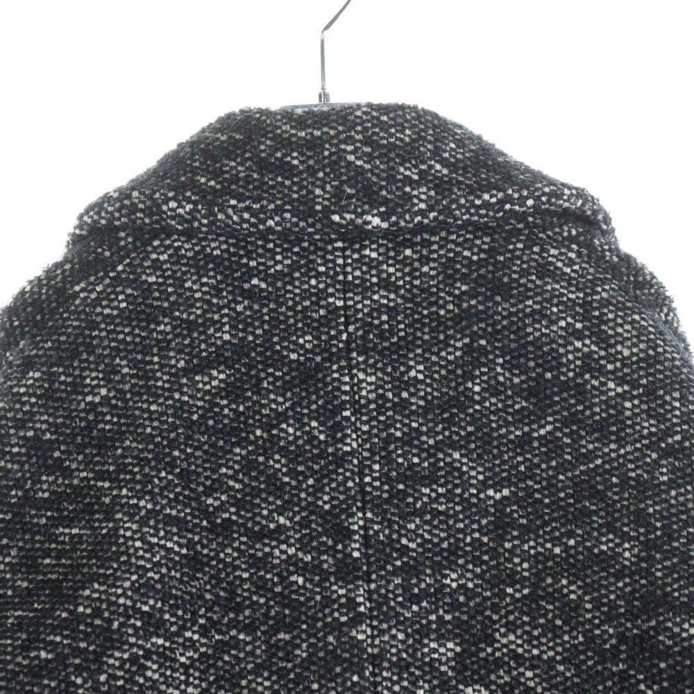 IENA(イエナ) 17AW モヘヤ混 ロングツウィードコート レディース ブラック 17-020-900-5340-3-0