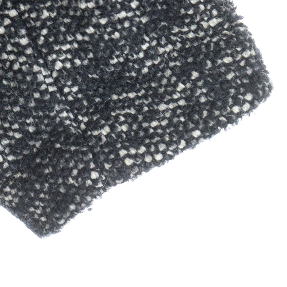 IENA(イエナ) 17AW モヘヤ混 ロングツウィードコート レディース ブラック 17-020-900-5340-3-0