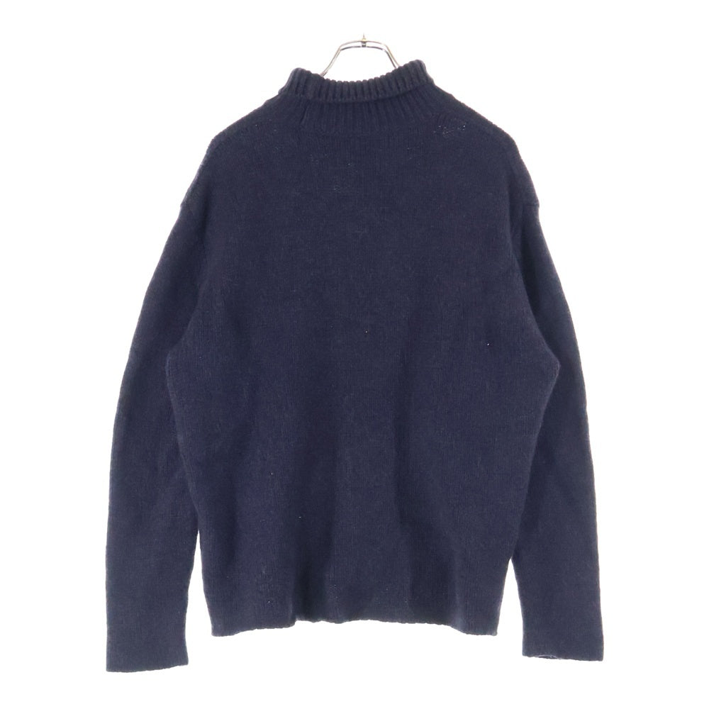 AURALEE(オーラリー) CAMEL WOOL MIX KNIT TURTLE NECK キャメルウールミックスニット タートルネック セーター ネイビー A20AP01CW