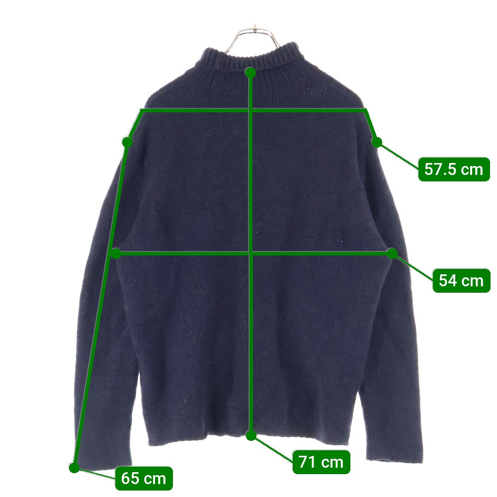 AURALEE(オーラリー) CAMEL WOOL MIX KNIT TURTLE NECK キャメルウールミックスニット タートルネック セーター ネイビー A20AP01CW