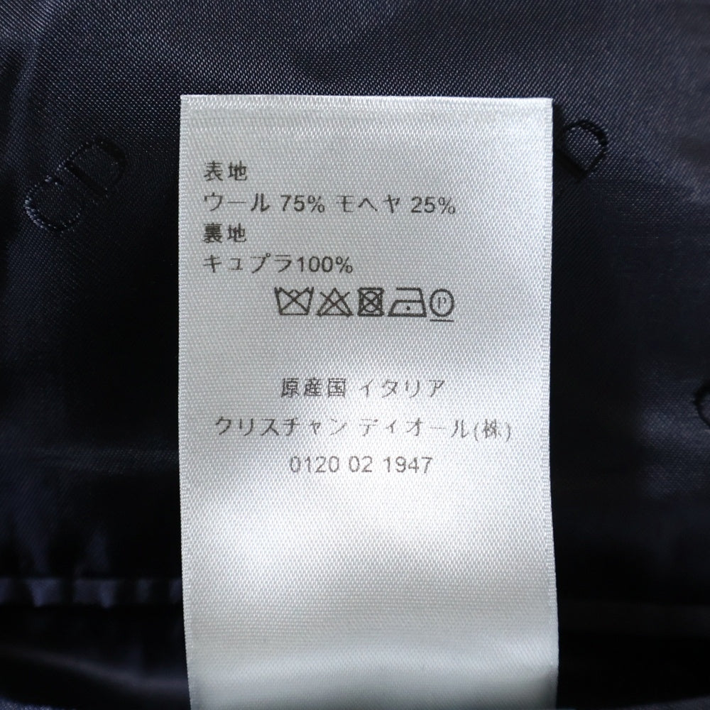 DIOR(ディオール) 20SS イタリア製 アームサドルポケットデザイン ウールモヘア 2B テーラードジャケット ネイビー 013C217A3500
