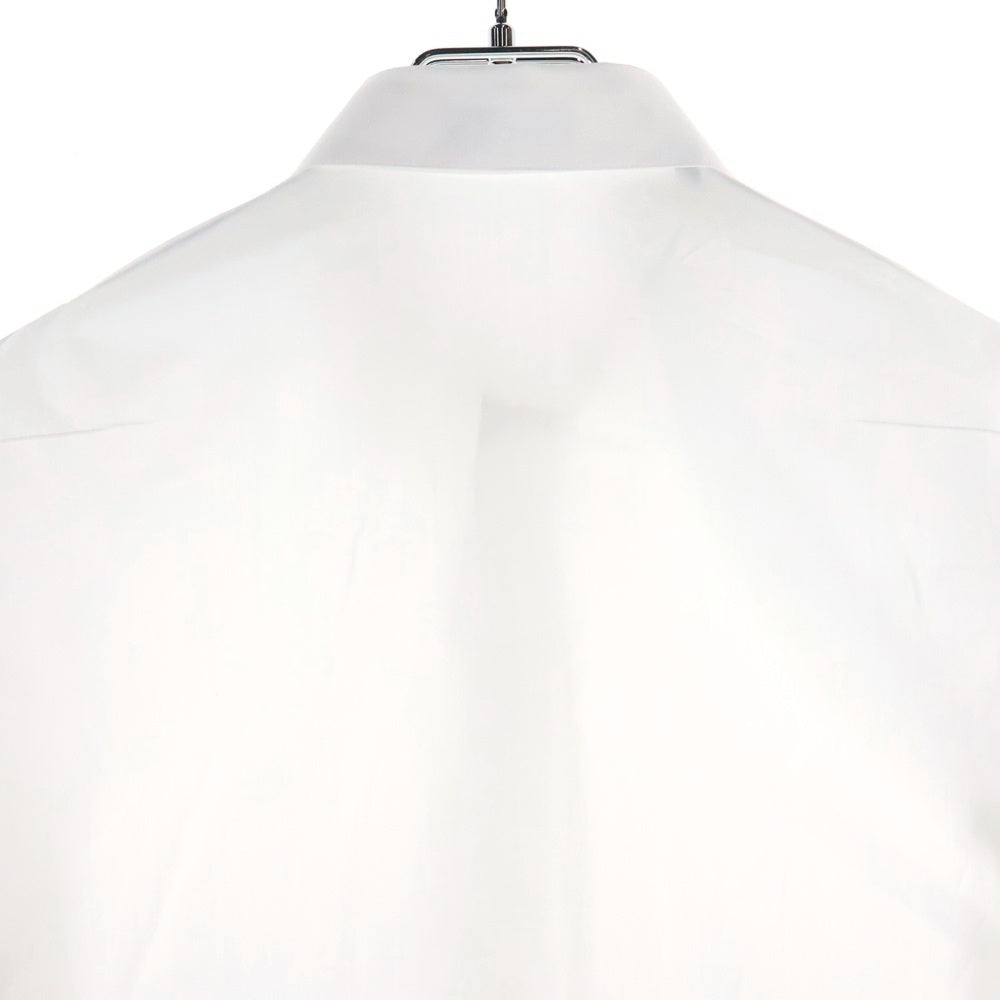 DIOR(ディオール) 18SS 襟ロゴ刺繍 比翼 コットン 長袖シャツ ホワイト 463C541W6680