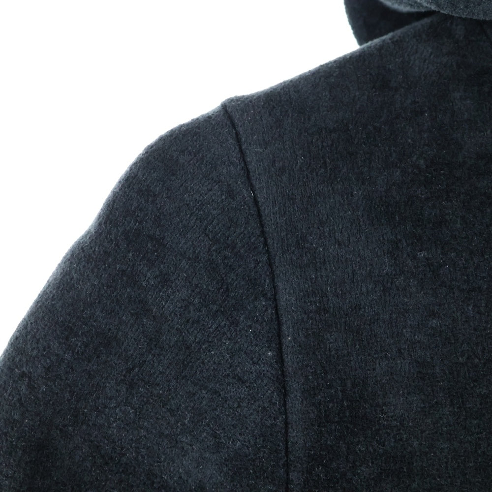 LOUIS VUITTON(ルイヴィトン) 20AW モノグラムドローストリング ロゴ刺繍 コットン ジップアップパーカー ブラック レディース RW202W XZU FJKC19