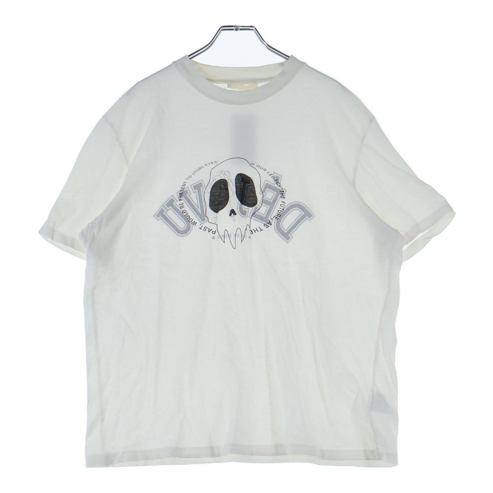 OUR LEGACY(アワーレガシー) フロントロゴデザイン クルーネック カットソー 半袖Tシャツ ホワイト M2226BMDP